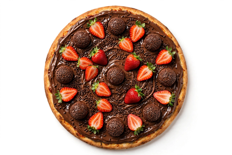 Pizza Chocolate com Morango
